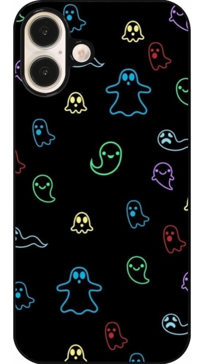 iPhone 16 Plus Case Hülle - Halloween 2024 colorful ghosts