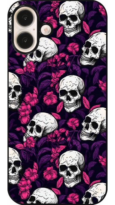 iPhone 16 Plus Case Hülle - Halloween 2024 romantic skulls