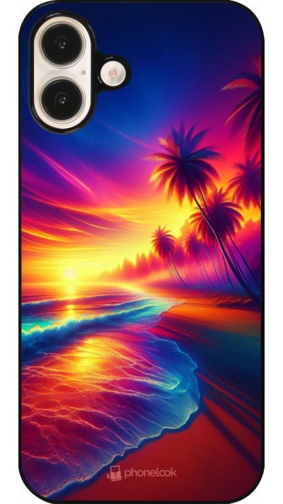 iPhone 16 Plus Case Hülle - Strand Sonnenuntergang auffällig