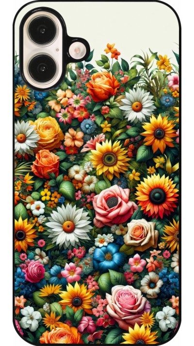 iPhone 16 Plus Case Hülle - Sommer Blumenmuster