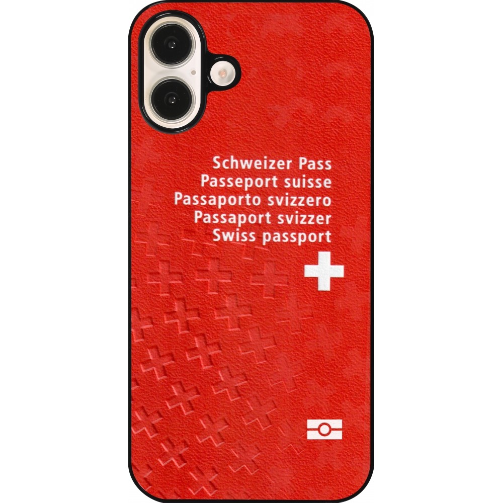 iPhone 16 Plus Case Hülle - Swiss Passport