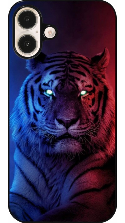 iPhone 16 Plus Case Hülle - Tiger Blue Red