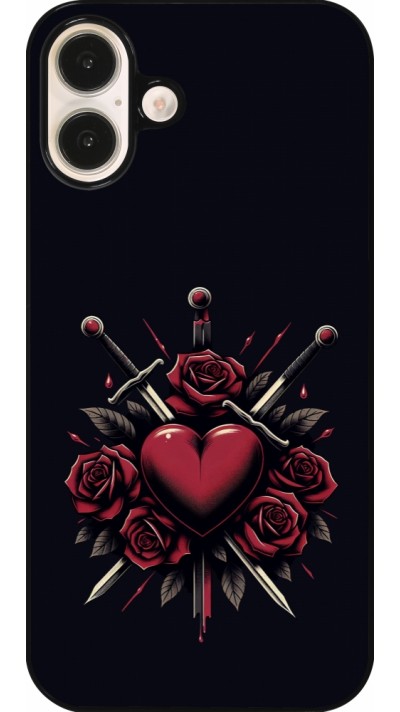 iPhone 16 Plus Case Hülle - Valentine 2024 gothic love