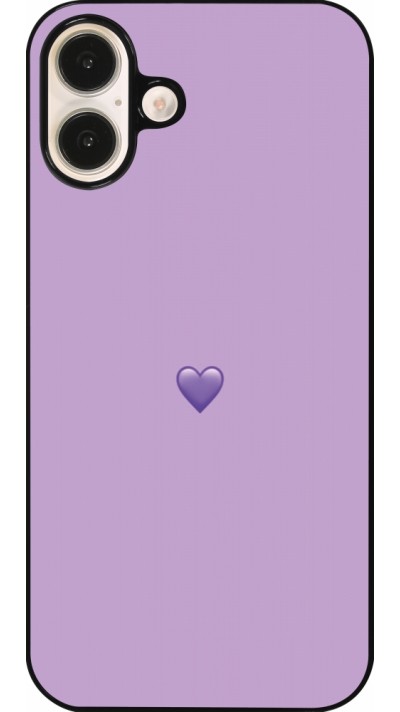 iPhone 16 Plus Case Hülle - Valentine 2023 purpule single heart