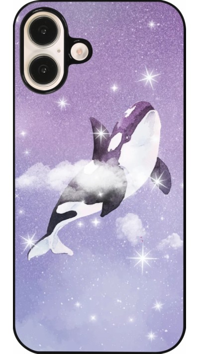 iPhone 16 Plus Case Hülle - Whale in sparking stars