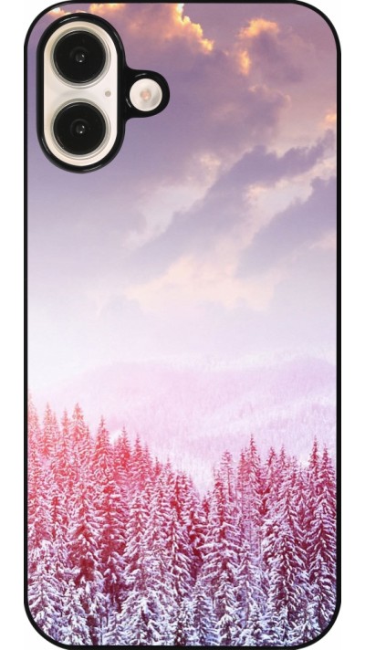 iPhone 16 Plus Case Hülle - Winter 22 Pink Forest