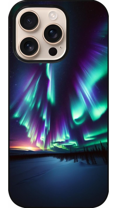 iPhone 16 Pro Case Hülle - Funkelndes Nordlicht