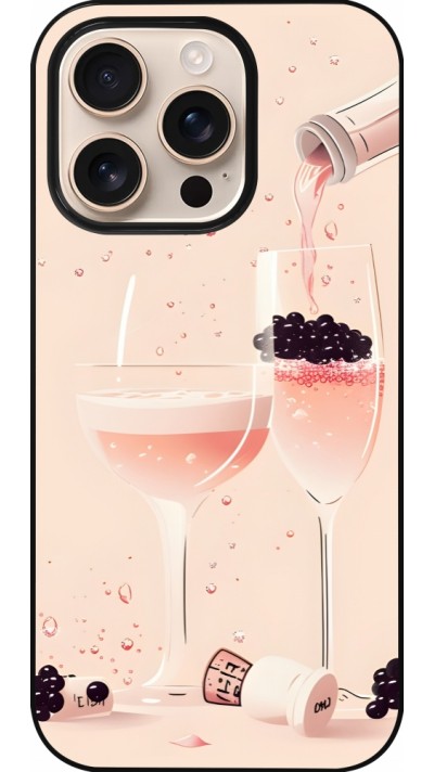 iPhone 16 Pro Case Hülle - Champagne Pouring Pink