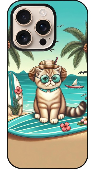 iPhone 16 Pro Case Hülle - Chat Surf Stil