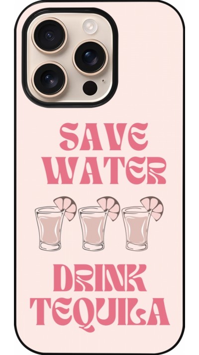 iPhone 16 Pro Case Hülle - Cocktail Save Water Drink Tequila