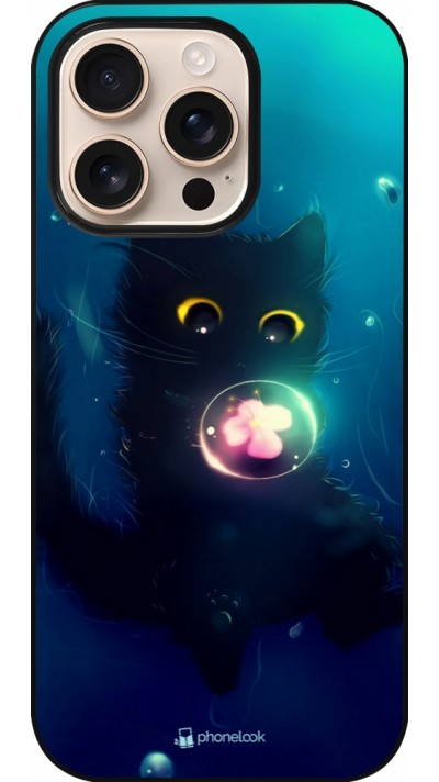 iPhone 16 Pro Case Hülle - Cute Cat Bubble