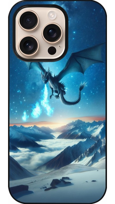 iPhone 16 Pro Case Hülle - Drache nächtliche Berg