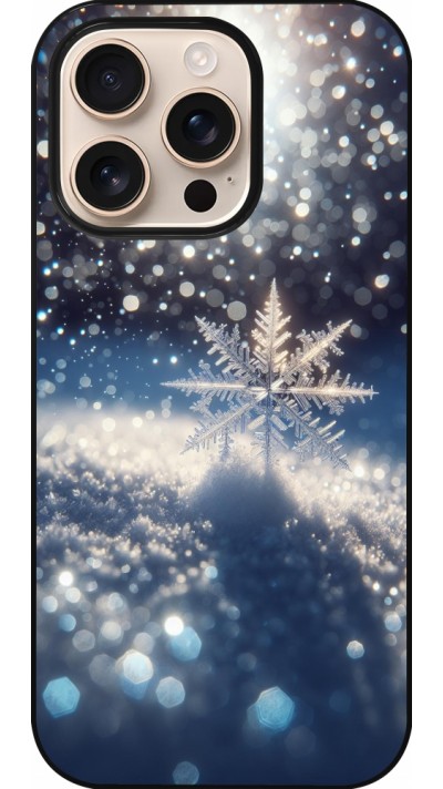 iPhone 16 Pro Case Hülle - Schneeflocke Solar Glanz