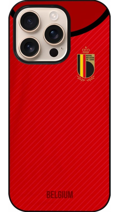 iPhone 16 Pro Case Hülle - Belgien 2022 personalisierbares Fußballtrikot