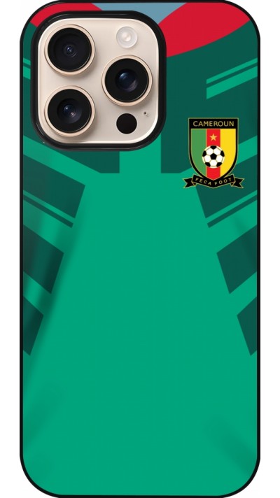 iPhone 16 Pro Case Hülle - Kamerun 2022 personalisierbares Fussballtrikot