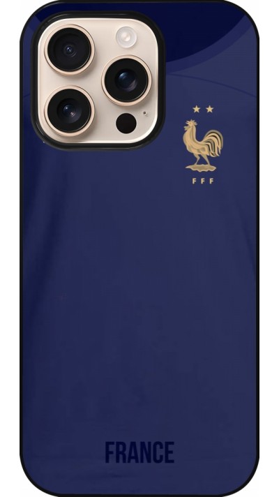 iPhone 16 Pro Case Hülle - Frankreich 2022 personalisierbares Fussballtrikot