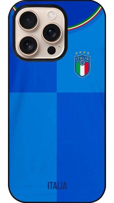 iPhone 16 Pro Case Hülle - Italien 2022 personalisierbares Fußballtrikot