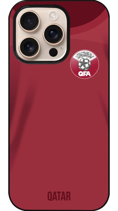 iPhone 16 Pro Case Hülle - Katar 2022 personalisierbares Fussballtrikot