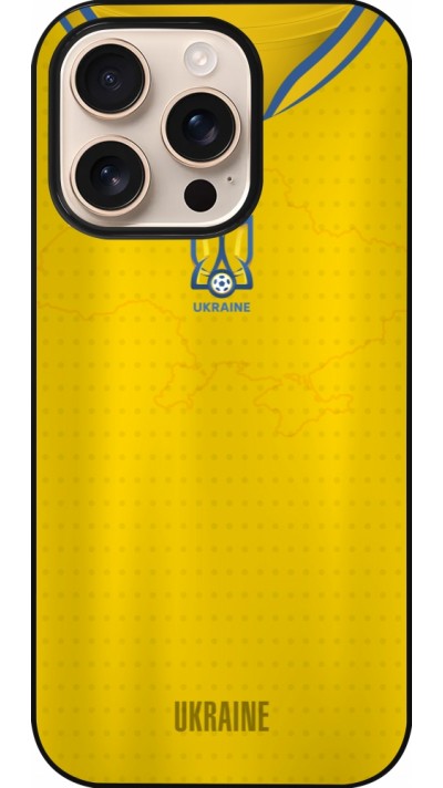 iPhone 16 Pro Case Hülle - Fussballtrikot Ukraine