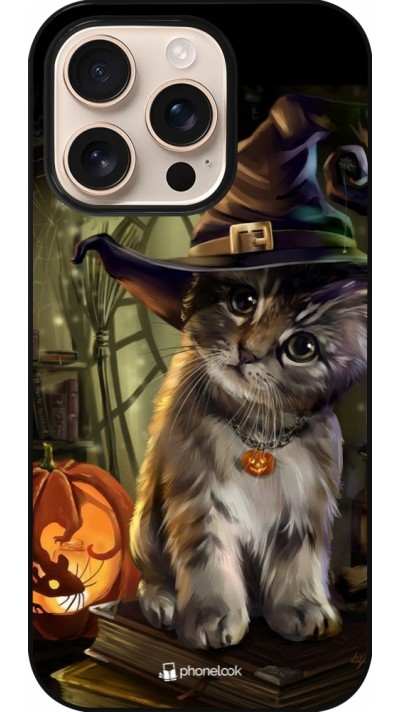 iPhone 16 Pro Case Hülle - Halloween 21 Witch cat