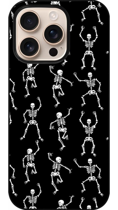 iPhone 16 Pro Case Hülle - Halloween 2024 dancing skeleton