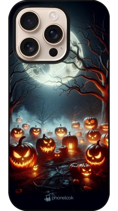 iPhone 16 Pro Case Hülle - Halloween 2024 Viele Kuerbisse