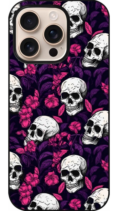 iPhone 16 Pro Case Hülle - Halloween 2024 romantic skulls