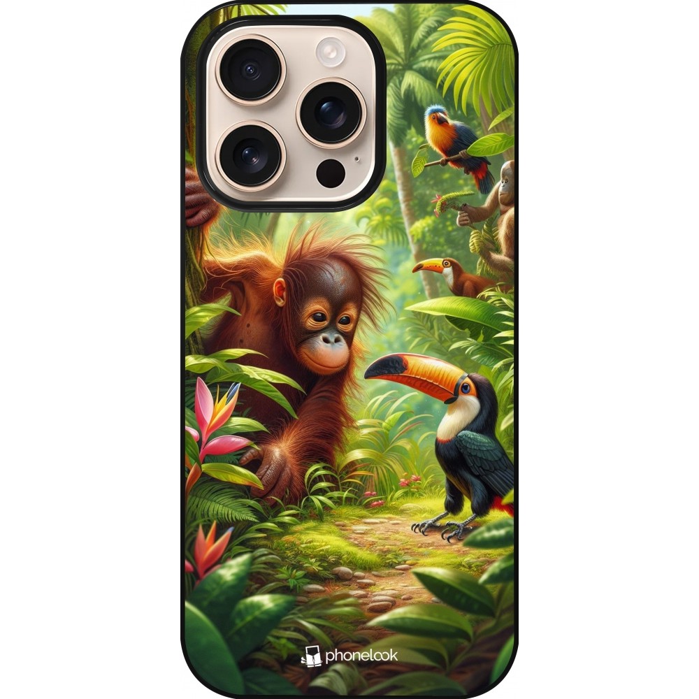 iPhone 16 Pro Case Hülle - Tropischer Dschungel Tayrona