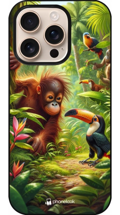 iPhone 16 Pro Case Hülle - Tropischer Dschungel Tayrona