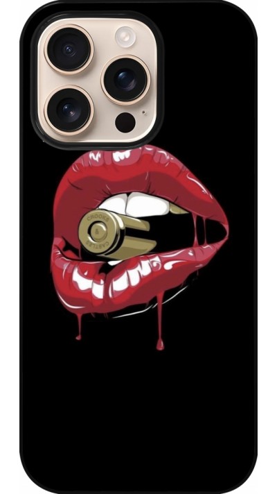 iPhone 16 Pro Case Hülle - Lips bullet