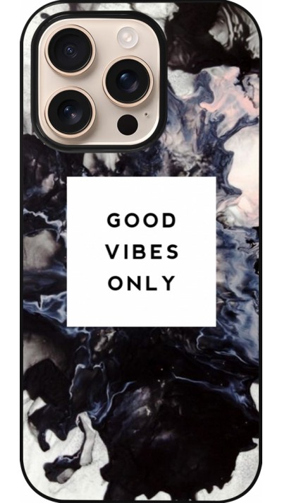 iPhone 16 Pro Case Hülle - Marble Good Vibes Only