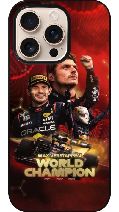 iPhone 16 Pro Case Hülle - Max Verstappen Champion 2023