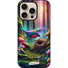 iPhone 16 Pro Case Hülle - Vogel Nest Wald