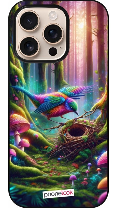 iPhone 16 Pro Case Hülle - Vogel Nest Wald