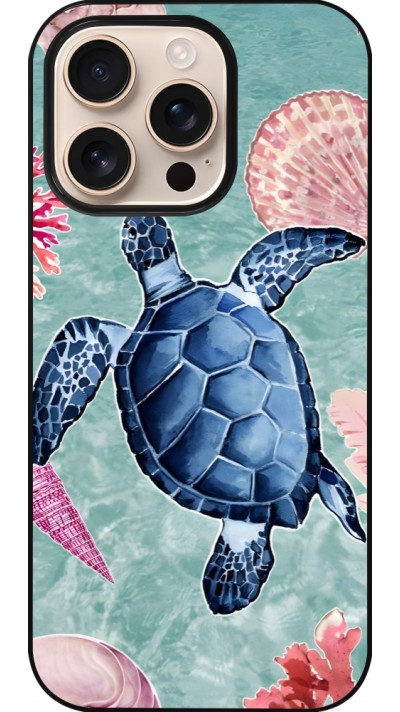 iPhone 16 Pro Case Hülle - Preppy Turtle