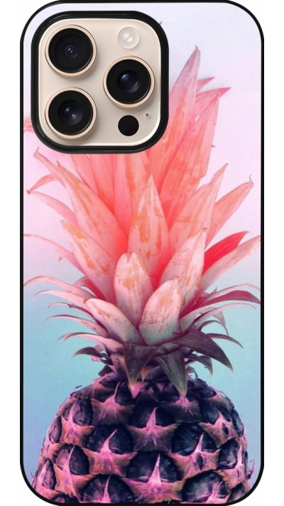 iPhone 16 Pro Case Hülle - Purple Pink Pineapple