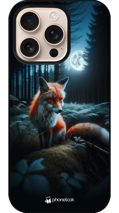 iPhone 16 Pro Case Hülle - Fuchs Mond Wald