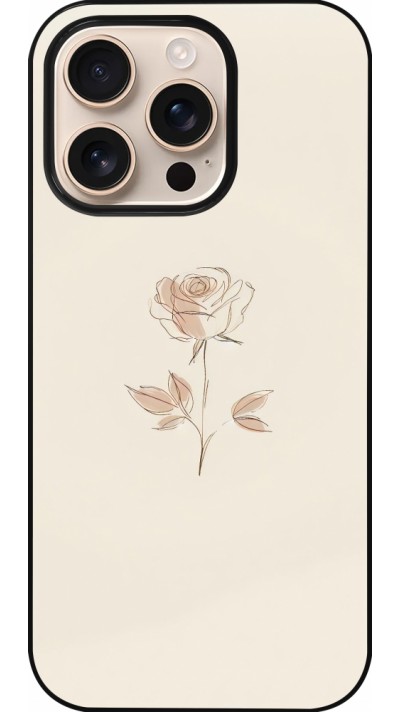 iPhone 16 Pro Case Hülle - Rosa Sand Minimalistisch