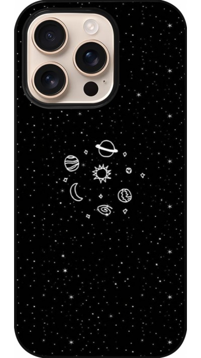 iPhone 16 Pro Case Hülle - Space Doodle