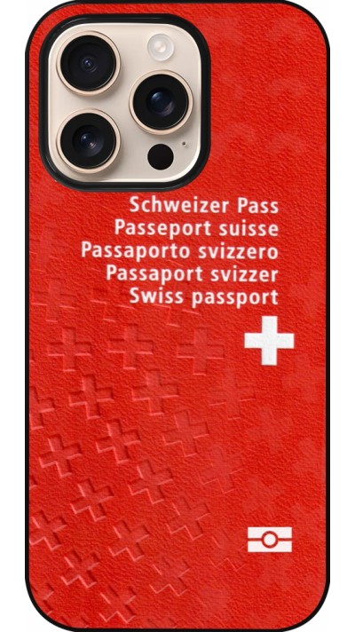 iPhone 16 Pro Case Hülle - Swiss Passport