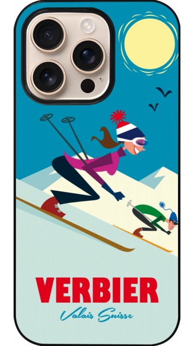 iPhone 16 Pro Case Hülle - Verbier Ski Downhill