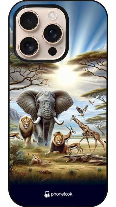 iPhone 16 Pro Case Hülle - Afrikanisches Wildleben