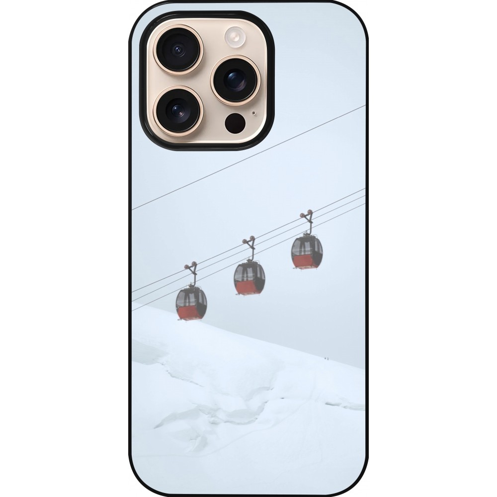 iPhone 16 Pro Case Hülle - Winter 22 ski lift