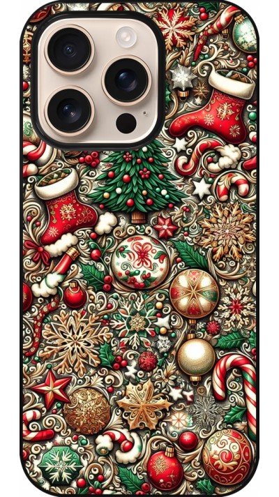 iPhone 16 Pro Case Hülle - Weihnachten 2023 Mikromuster