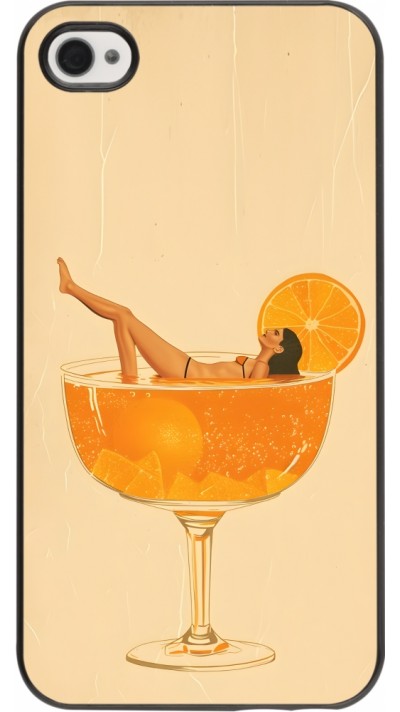 iPhone 4/4s Case Hülle - Cocktail Bath Vintage