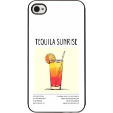 iPhone 4/4s Case Hülle - Cocktail Rezept Tequila Sunrise