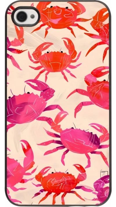 iPhone 4/4s Case Hülle - Crabs Paint