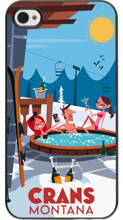 iPhone 4/4s Case Hülle - Crans-Montana Mountain Jacuzzi