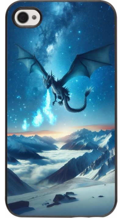 iPhone 4/4s Case Hülle - Drache nächtliche Berg