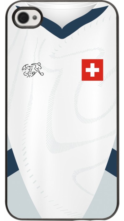 iPhone 4/4s Case Hülle - Schweiz Away personalisierbares Fussballtrikot
